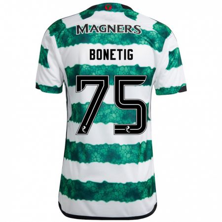 Kandiny Mujer Camiseta Liam Bonetig #75 Verde 1ª Equipación 2023/24 La Camisa Chile