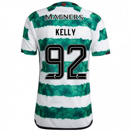 Kandiny Mujer Camiseta Daniel Kelly #92 Verde 1ª Equipación 2023/24 La Camisa Chile