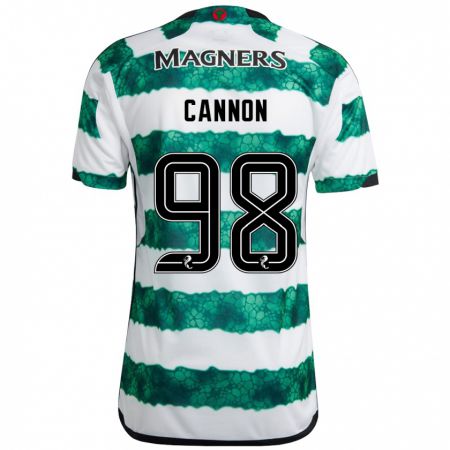 Kandiny Mujer Camiseta Aidan Cannon #98 Verde 1ª Equipación 2023/24 La Camisa Chile