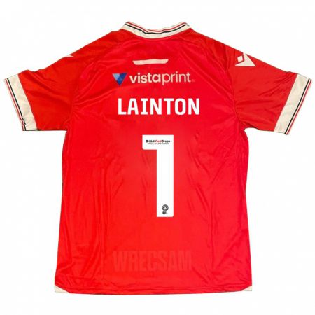 Kandiny Mujer Camiseta Rob Lainton #1 Rojo 1ª Equipación 2023/24 La Camisa Chile