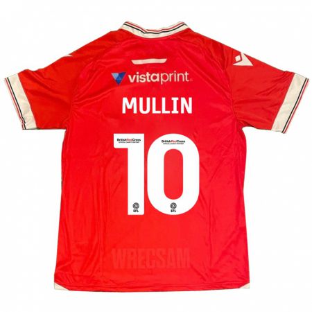 Kandiny Mujer Camiseta Paul Mullin #10 Rojo 1ª Equipación 2023/24 La Camisa Chile