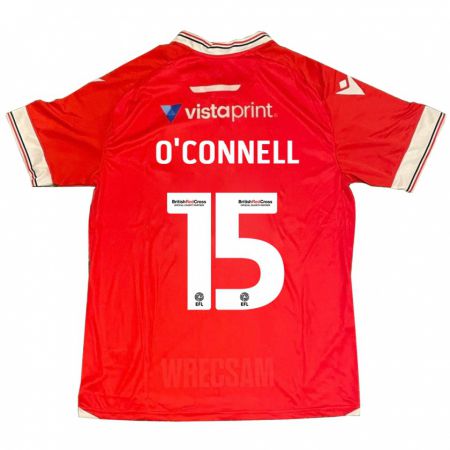 Kandiny Mujer Camiseta Eoghan O'connell #15 Rojo 1ª Equipación 2023/24 La Camisa Chile