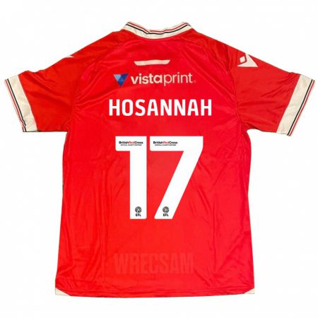 Kandiny Mujer Camiseta Bryce Hosannah #17 Rojo 1ª Equipación 2023/24 La Camisa Chile
