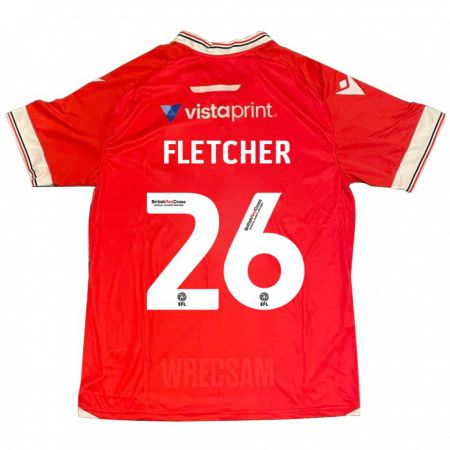 Kandiny Mujer Camiseta Steven Fletcher #26 Rojo 1ª Equipación 2023/24 La Camisa Chile