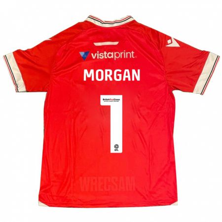 Kandiny Mujer Camiseta Delyth Morgan #1 Rojo 1ª Equipación 2023/24 La Camisa Chile