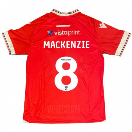 Kandiny Mujer Camiseta Libby Mackenzie #8 Rojo 1ª Equipación 2023/24 La Camisa Chile