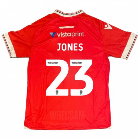 Kandiny Mujer Camiseta Ruby Jones #23 Rojo 1ª Equipación 2023/24 La Camisa Chile