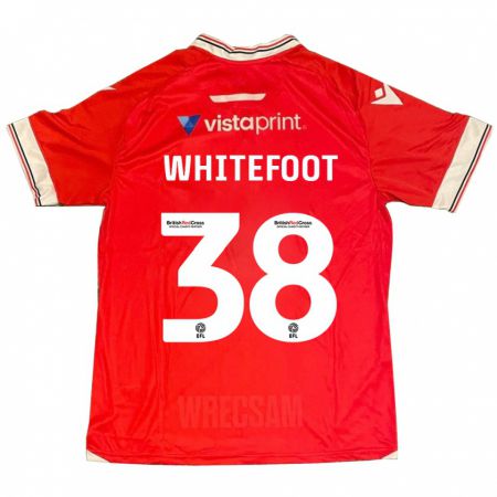 Kandiny Mujer Camiseta Lily Whitefoot #38 Rojo 1ª Equipación 2023/24 La Camisa Chile