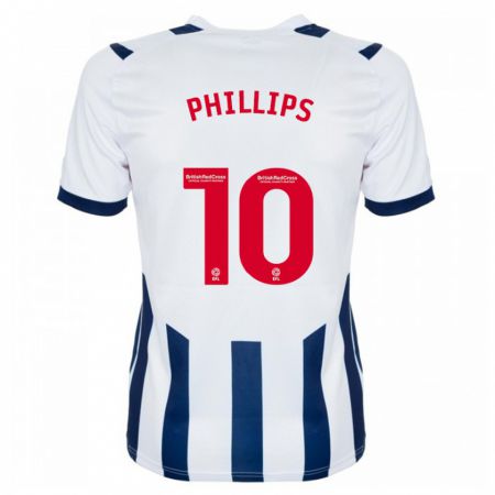 Kandiny Mujer Camiseta Matt Phillips #10 Blanco 1ª Equipación 2023/24 La Camisa Chile