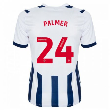 Kandiny Mujer Camiseta Alex Palmer #24 Blanco 1ª Equipación 2023/24 La Camisa Chile