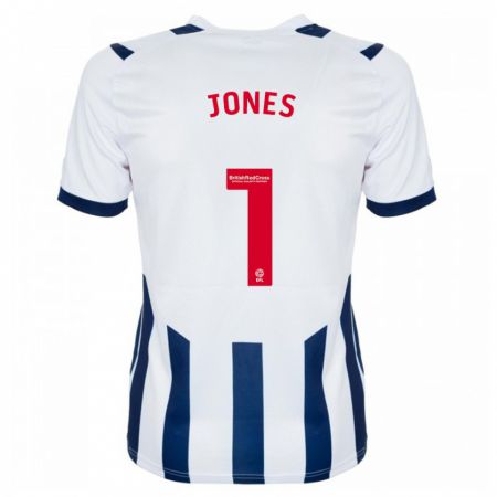 Kandiny Mujer Camiseta Lucy Jones #1 Blanco 1ª Equipación 2023/24 La Camisa Chile