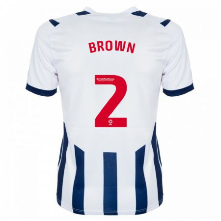 Kandiny Mujer Camiseta Ashlee Brown #2 Blanco 1ª Equipación 2023/24 La Camisa Chile