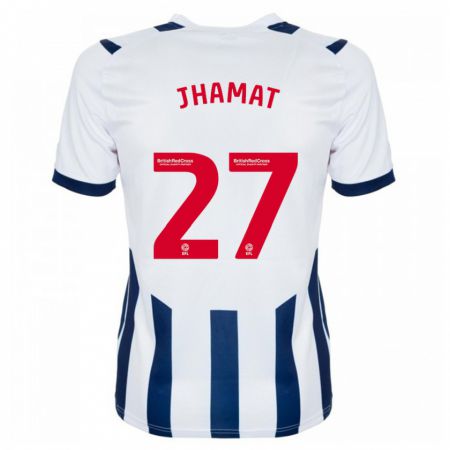 Kandiny Mujer Camiseta Simran Jhamat #27 Blanco 1ª Equipación 2023/24 La Camisa Chile