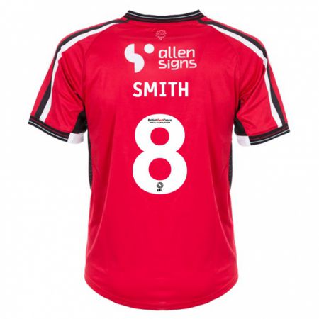 Kandiny Mujer Camiseta Alistair Smith #8 Rojo 1ª Equipación 2023/24 La Camisa Chile