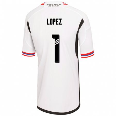 Kandiny Mujer Camiseta Yessenia López #1 Blanco 1ª Equipación 2023/24 La Camisa Chile