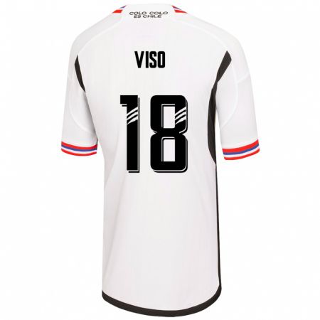 Kandiny Mujer Camiseta Ysaura Viso #18 Blanco 1ª Equipación 2023/24 La Camisa Chile
