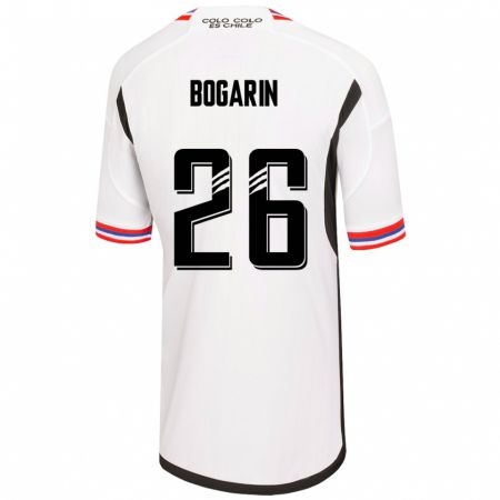 Kandiny Mujer Camiseta Dahiana Bogarín #26 Blanco 1ª Equipación 2023/24 La Camisa Chile