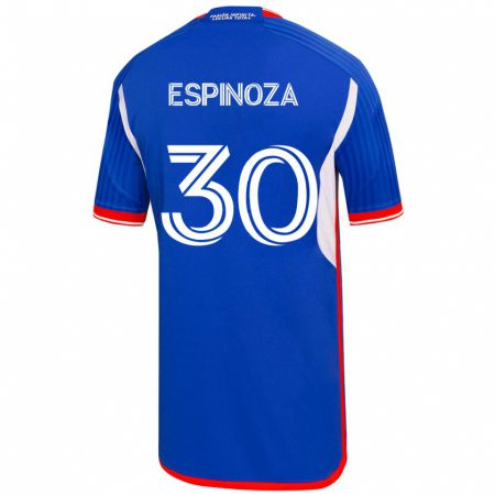 Kandiny Mujer Camiseta Isidora Espinoza #30 Azul 1ª Equipación 2023/24 La Camisa Chile