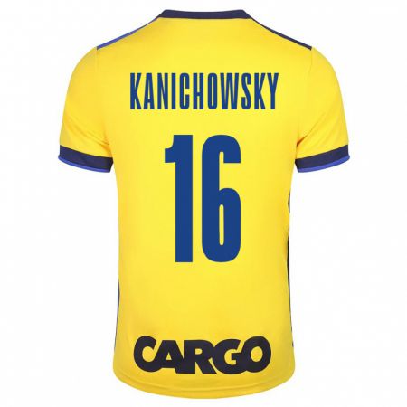 Kandiny Mujer Camiseta Gabi Kanichowsky #16 Amarillo 1ª Equipación 2023/24 La Camisa Chile