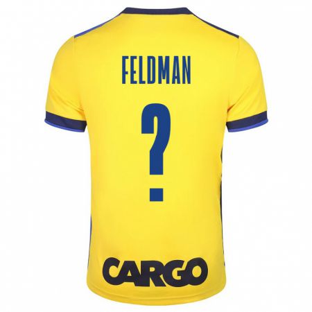 Kandiny Mujer Camiseta Ron Feldman #0 Amarillo 1ª Equipación 2023/24 La Camisa Chile