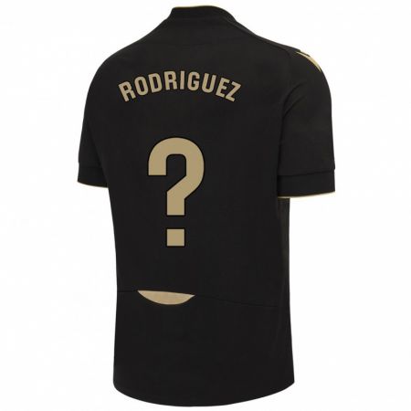 Kandiny Mujer Camiseta Antonio Rodríguez #0 Negro 2ª Equipación 2023/24 La Camisa Chile