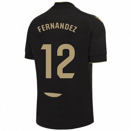 Kandiny Mujer Camiseta Sandra Fernández León #12 Negro 2ª Equipación 2023/24 La Camisa Chile