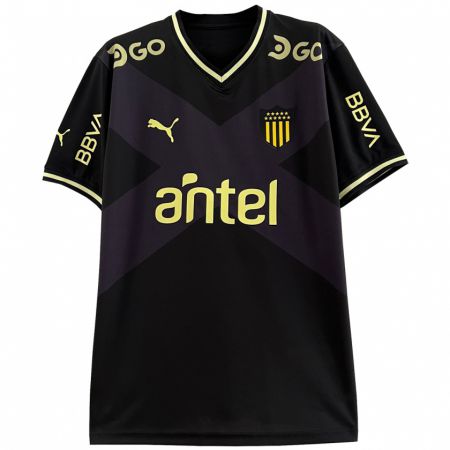 Kandiny Mujer Camiseta Brian Mansilla #24 Negro 2ª Equipación 2023/24 La Camisa Chile