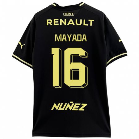 Kandiny Mujer Camiseta Camilo Mayada #16 Negro 2ª Equipación 2023/24 La Camisa Chile