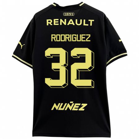 Kandiny Mujer Camiseta Randall Rodríguez #32 Negro 2ª Equipación 2023/24 La Camisa Chile
