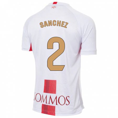 Kandiny Mujer Camiseta Paz Sánchez #2 Blanco 2ª Equipación 2023/24 La Camisa Chile