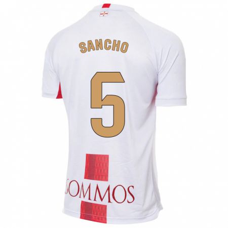 Kandiny Mujer Camiseta Esther Sancho #5 Blanco 2ª Equipación 2023/24 La Camisa Chile