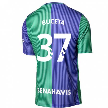 Kandiny Mujer Camiseta Ana Buceta #37 Verde Azul 2ª Equipación 2023/24 La Camisa Chile