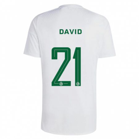 Kandiny Mujer Camiseta Dean David #21 Verde Azul 2ª Equipación 2023/24 La Camisa Chile