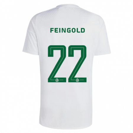 Kandiny Mujer Camiseta Ilay Feingold #22 Verde Azul 2ª Equipación 2023/24 La Camisa Chile