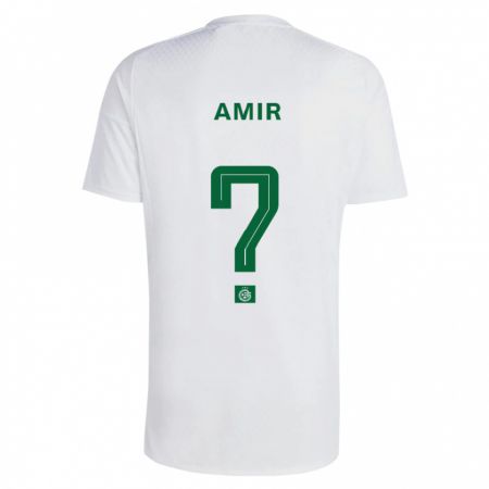 Kandiny Mujer Camiseta Elad Amir #0 Verde Azul 2ª Equipación 2023/24 La Camisa Chile