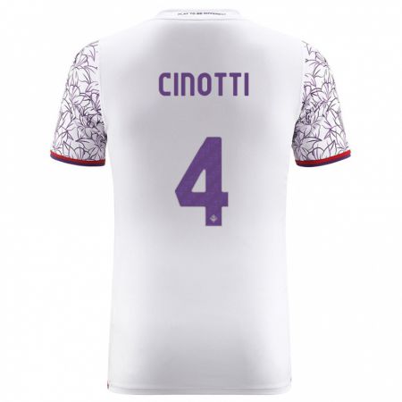 Kandiny Mujer Camiseta Norma Cinotti #4 Blanco 2ª Equipación 2023/24 La Camisa Chile