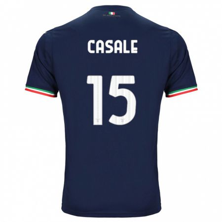 Kandiny Mujer Camiseta Nicolò Casale #15 Armada 2ª Equipación 2023/24 La Camisa Chile