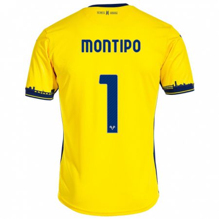 Kandiny Mujer Camiseta Lorenzo Montipò #1 Amarillo 2ª Equipación 2023/24 La Camisa Chile