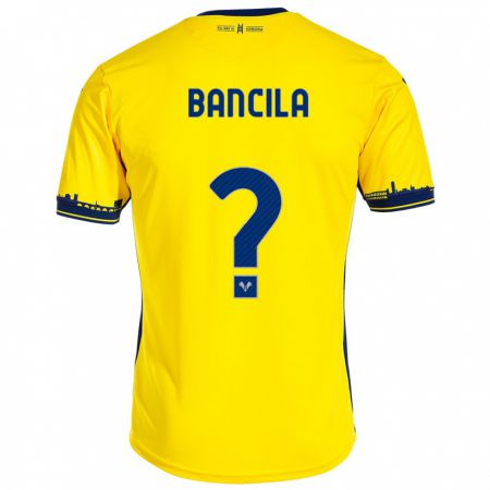 Kandiny Mujer Camiseta Darius Bancila #0 Amarillo 2ª Equipación 2023/24 La Camisa Chile