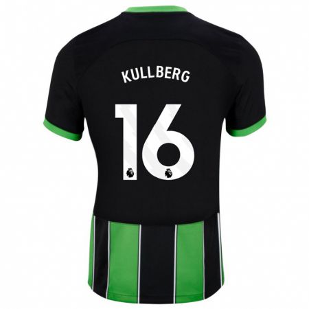 Kandiny Mujer Camiseta Emma Nanny Charlotte Kullberg #16 Verde Negro 2ª Equipación 2023/24 La Camisa Chile