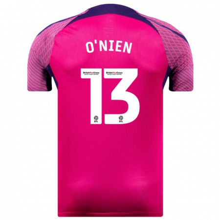 Kandiny Mujer Camiseta Luke O'nien #13 Morado 2ª Equipación 2023/24 La Camisa Chile