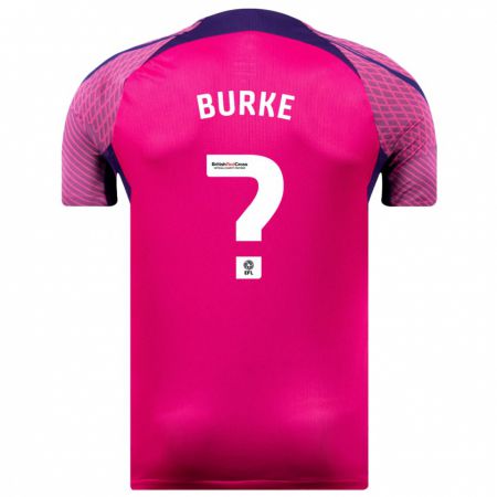 Kandiny Mujer Camiseta Marshall Burke #0 Morado 2ª Equipación 2023/24 La Camisa Chile