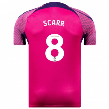 Kandiny Mujer Camiseta Emily Scarr #8 Morado 2ª Equipación 2023/24 La Camisa Chile