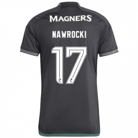 Kandiny Mujer Camiseta Maik Nawrocki #17 Negro 2ª Equipación 2023/24 La Camisa Chile