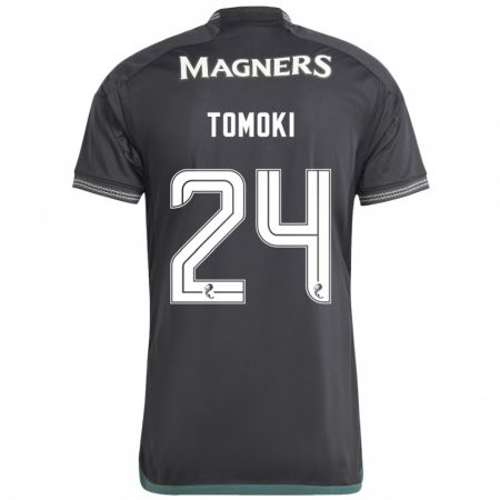 Kandiny Mujer Camiseta Tomoki Iwata #24 Negro 2ª Equipación 2023/24 La Camisa Chile