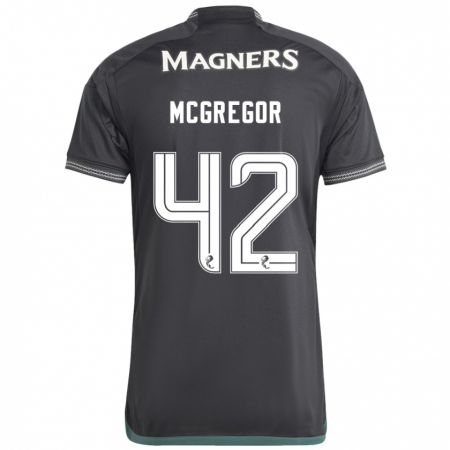 Kandiny Mujer Camiseta Callum Mcgregor #42 Negro 2ª Equipación 2023/24 La Camisa Chile