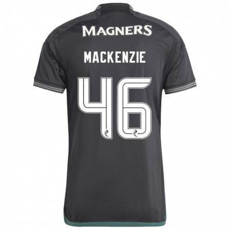 Kandiny Mujer Camiseta Magnus Mackenzie #46 Negro 2ª Equipación 2023/24 La Camisa Chile