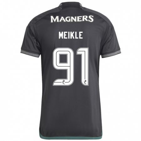 Kandiny Mujer Camiseta Jamie Meikle #91 Negro 2ª Equipación 2023/24 La Camisa Chile