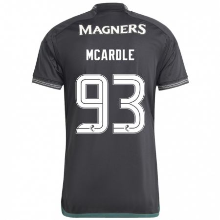 Kandiny Mujer Camiseta Sean Mcardle #93 Negro 2ª Equipación 2023/24 La Camisa Chile