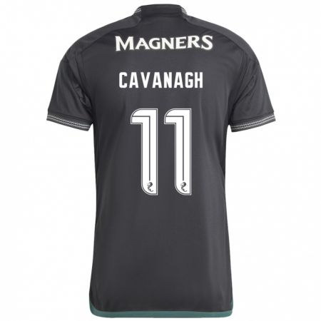 Kandiny Mujer Camiseta Colette Cavanagh #11 Negro 2ª Equipación 2023/24 La Camisa Chile